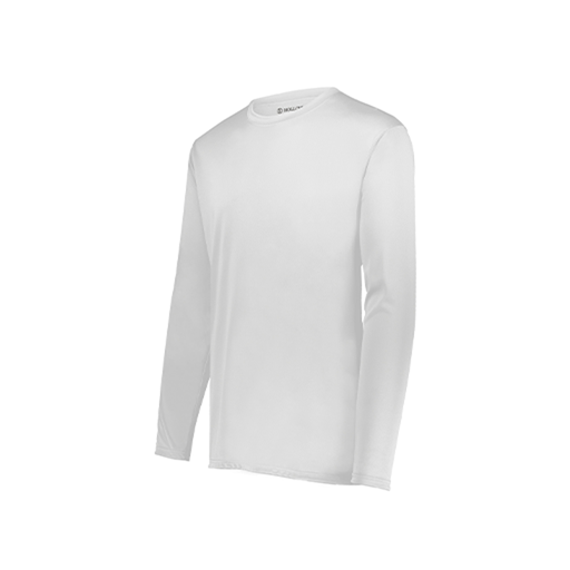 [222822.005.XS-LOGO1] Men's LS Smooth Sport Shirt (Adult XS, White, Logo 1)